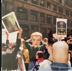 That’s me in the parade with the Sal mask on 20 years ago