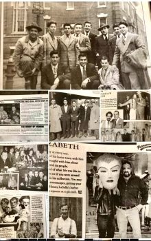 This says it all the Jersey mob Ed Sullivan show Jackie Gleason show my great grandfather Sal me signing a contract with the band Devo President Johnson and the First Lady These are all stories and images from Sal