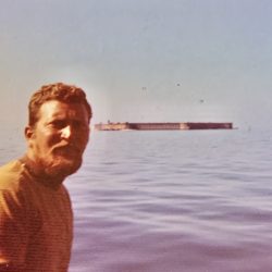 I went to Fort Jefferson Dry Tortugas many times in the last 40 years this was my first trip in 1976 that’s my dad he was 39 years old and I was 20 it was definitely a pretty wild trip especially on our stop off on the way back