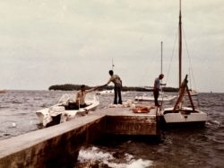 Believe it or not my first roll of film 1977 Simonton St. pier that’s Christmas tree island in the background back in the mid-70s all the locals went there for sunset everybody Brought weed mushrooms and Coke it was the 70s