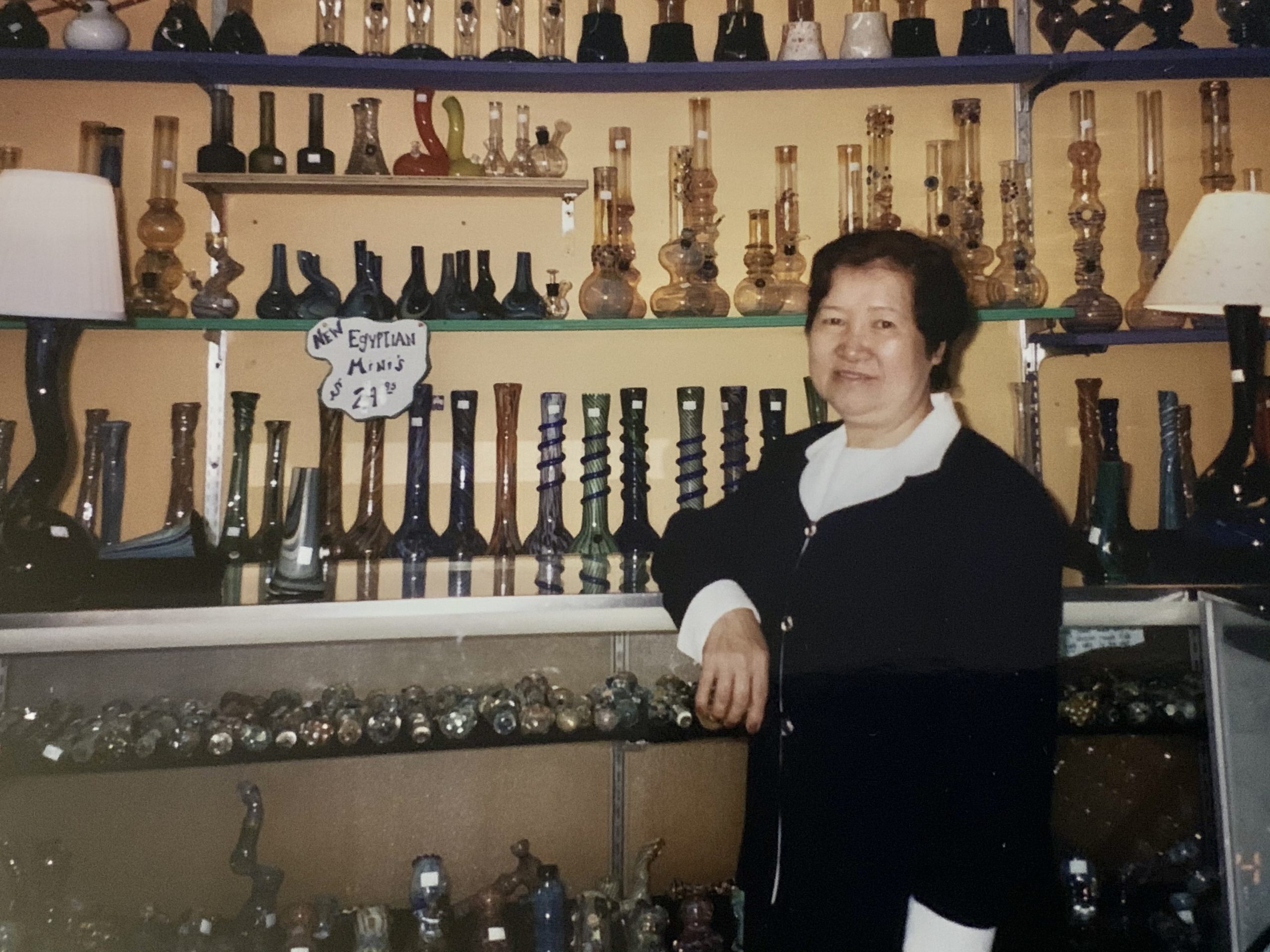 In the mid-80s I used to go to Chinatown at least once a week and photograph I eventually spent seven years there on Canal Street taking lots of photos from 2004 till about 2011 We called this lady the bong lady She had a section in the back of a little Chinese store on mot street If they got to know you or knew who you were you can get a lot more than just ginseng there it was the spot