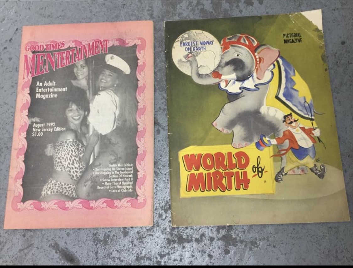 What a crazy Terracina coincidence In 1949 Sal did a magazine for a bazaar traveling carnival he was there mind reader mask maker played the piano for the burlesque show he even had his own photography mask studio on premise 40 years later 1989 I ended up working for a exotic dancer Magazine I ended up publishing hundreds of exotic dancers and they gave me my own photography studio these two magazines were the same size and both had bizarre stories and images Sal and I we’re running parallels it really is a bizarre coincidence and story You will see hundreds of images behind the scenes that Sal and I did with these magazines On this site beside my families other 900 images with some crazy stories enjoy we’re working on our spellcheck right now