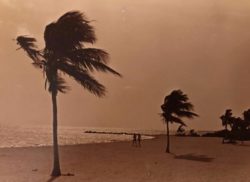 My first black-and-white photo published in Key West through Kennedy Studios 1978 Smathers Beach a front was coming in